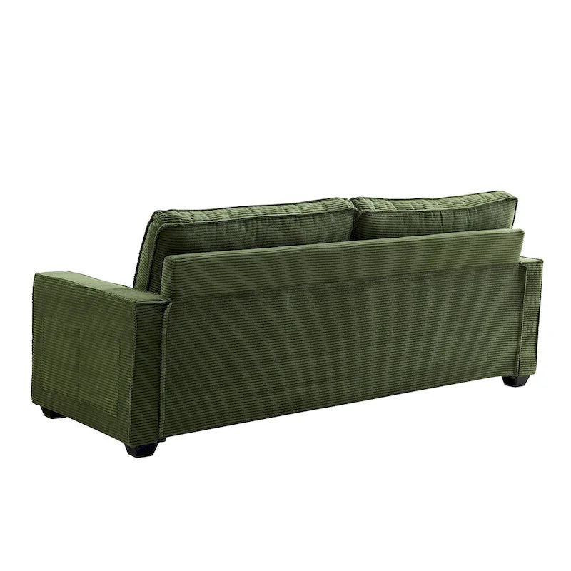 3-Seat Corduroy Upholstered Sofa