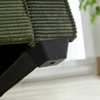 3-Seat Corduroy Upholstered Sofa