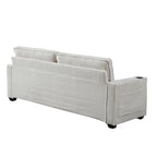 3-Seat Corduroy Upholstered Sofa