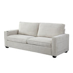 3-Seat Corduroy Upholstered Sofa