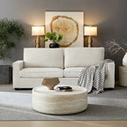 3-Seat Corduroy Upholstered Sofa