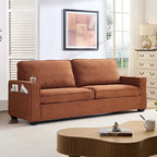 3-Seat Corduroy Upholstered Sofa