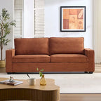 3-Seat Corduroy Upholstered Sofa