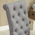 Set of 2 Tufted Parsons Dining Chairs with Cushioned Seat and Solid Wood Legs