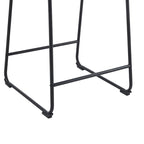 Set of 2 Counter-Height Bar Stools with Padded Seat and Backrest