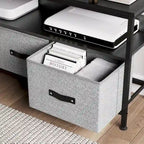 TV Stand with Dresser Drawers and Open Shelves, Fits TVs up to 55 Inches