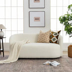 68-Inch Boucle Upholstered Loveseat Sofa