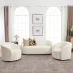 68-Inch Boucle Upholstered Loveseat Sofa