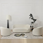 68-Inch Boucle Upholstered Loveseat Sofa