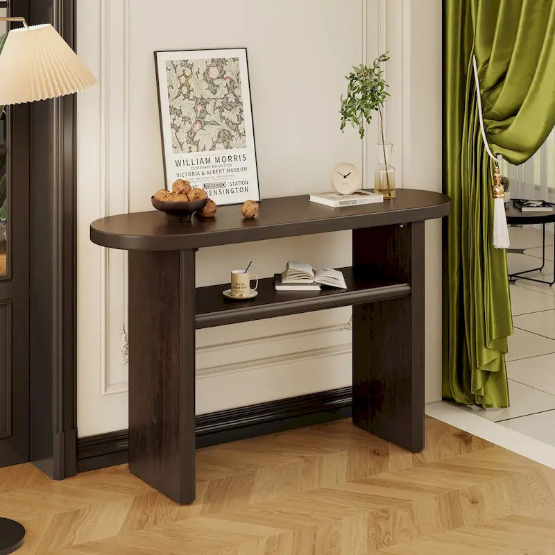 Minimalist Console Table with Shelf