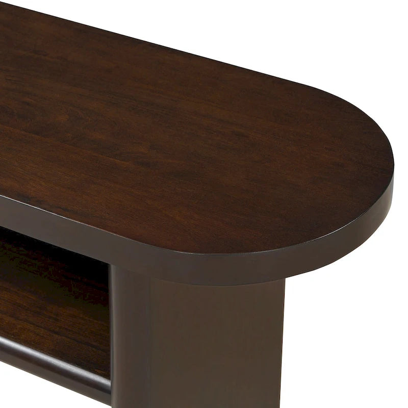 Minimalist Console Table with Shelf