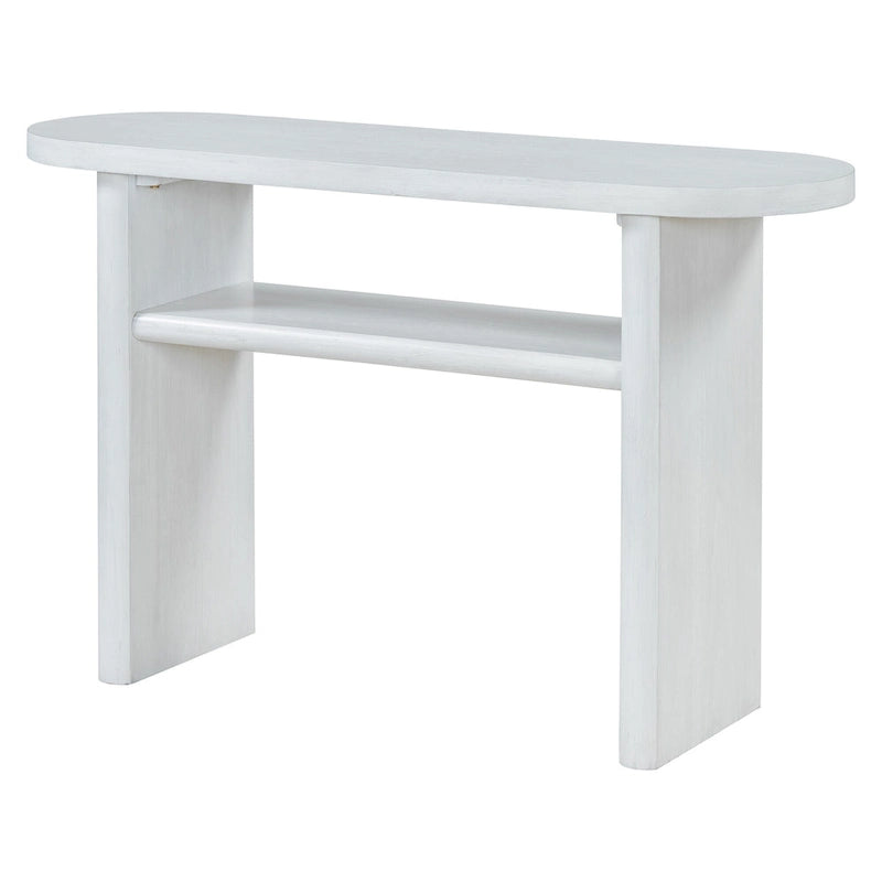 Minimalist Console Table with Shelf
