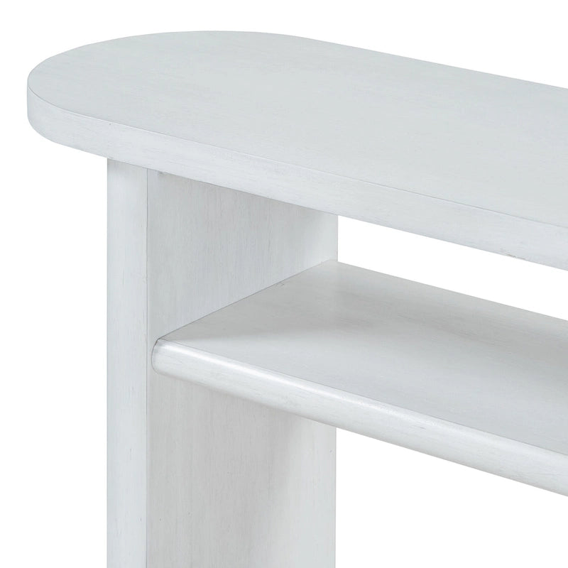 Minimalist Console Table with Shelf