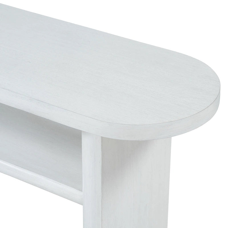 Minimalist Console Table with Shelf