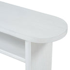 Minimalist Console Table with Shelf