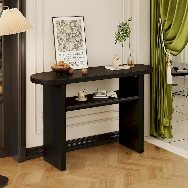 Minimalist Console Table with Shelf
