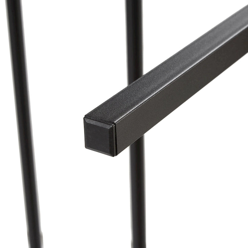 King Size Metal Platform Bed Frame with Wooden Headboard and LED Lights