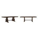 Wood Extendable Dining Table - Brown