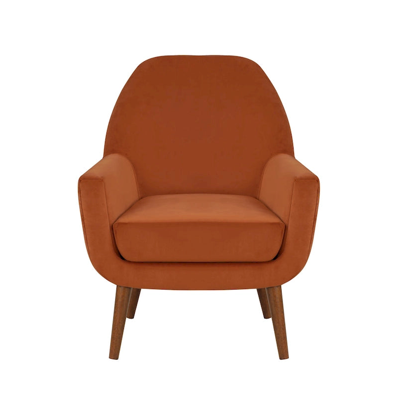 Mid-Century Velvet Arm Chair