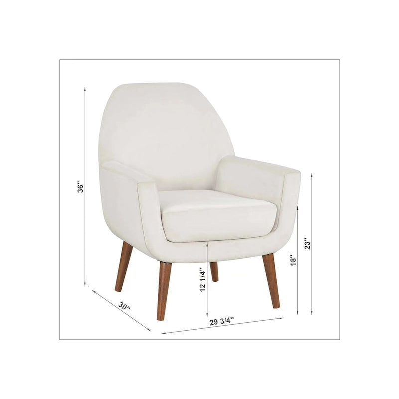 Mid-Century Velvet Arm Chair