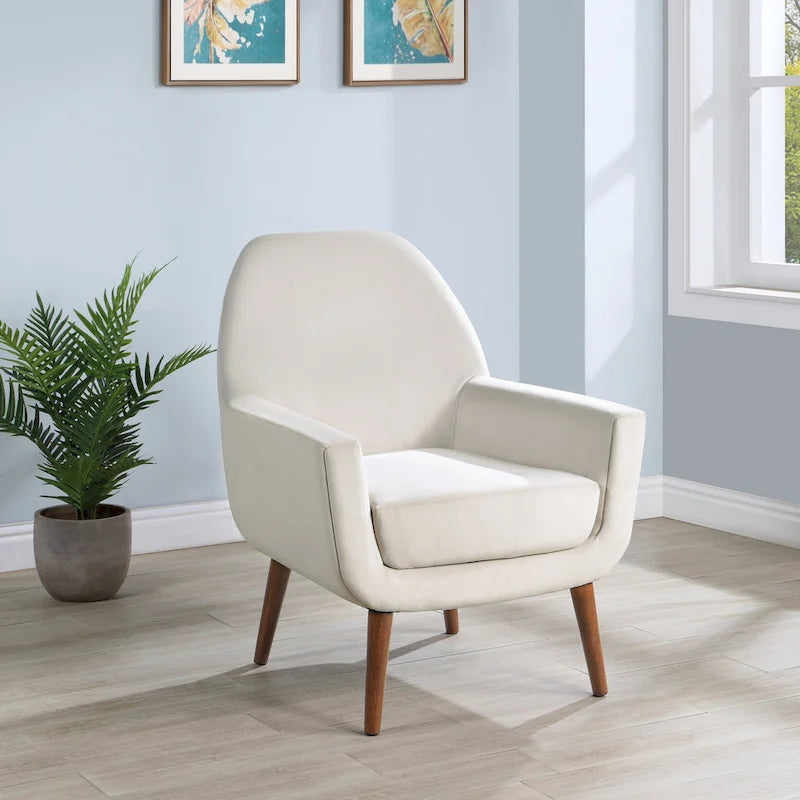 Mid-Century Velvet Arm Chair