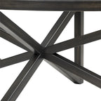 Glass Top Coffee Table with Wooden Base