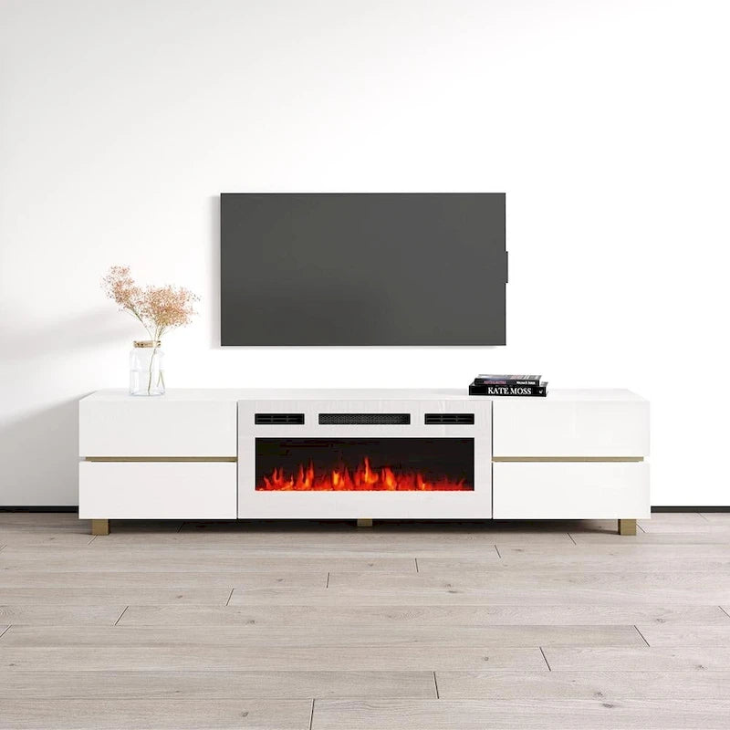 Electric Fireplace TV Stand with Storage