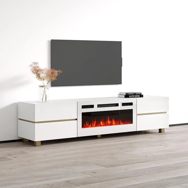 Electric Fireplace TV Stand with Storage