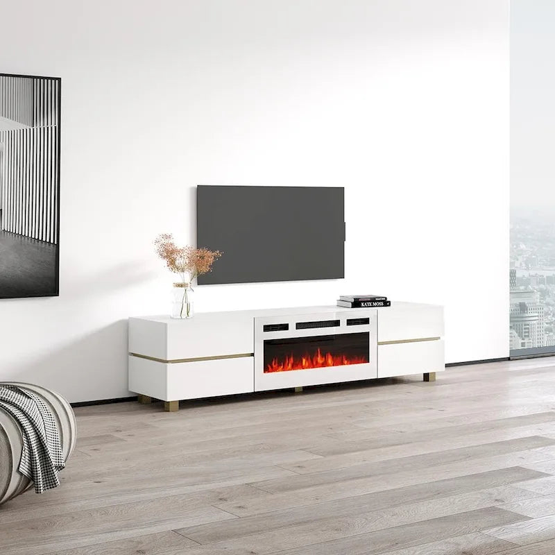 Electric Fireplace TV Stand with Storage