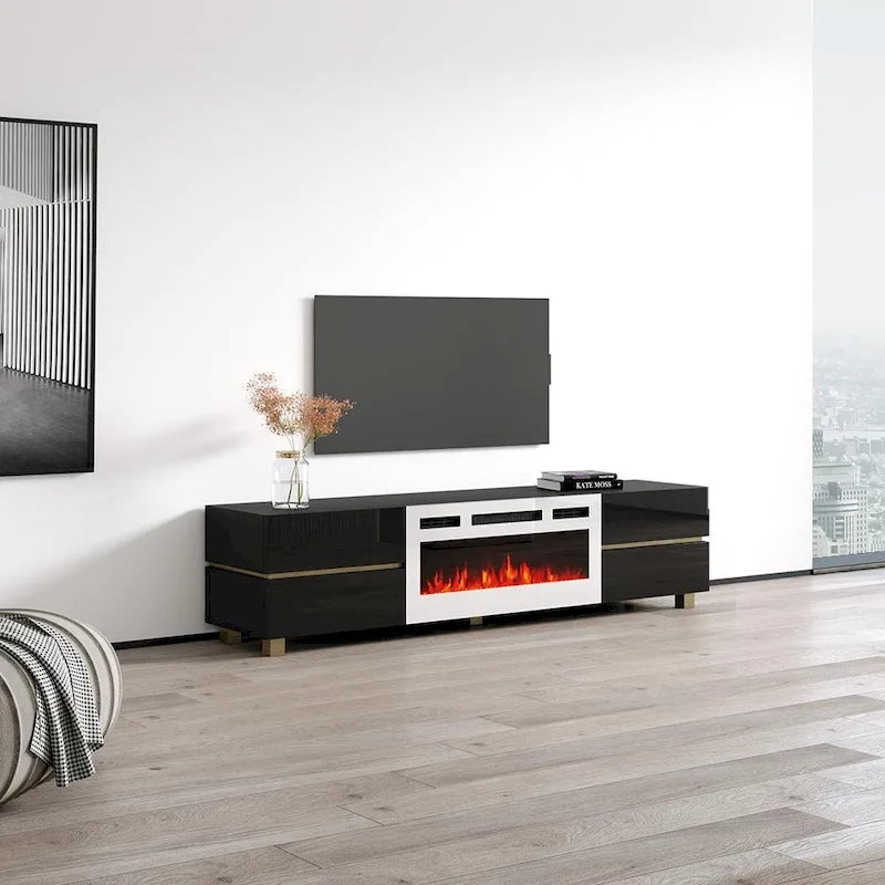 Electric Fireplace TV Stand with Storage