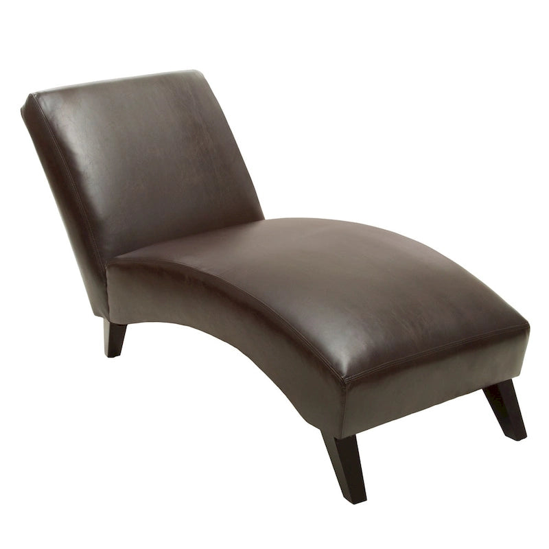 Leather Chaise Lounge Chair