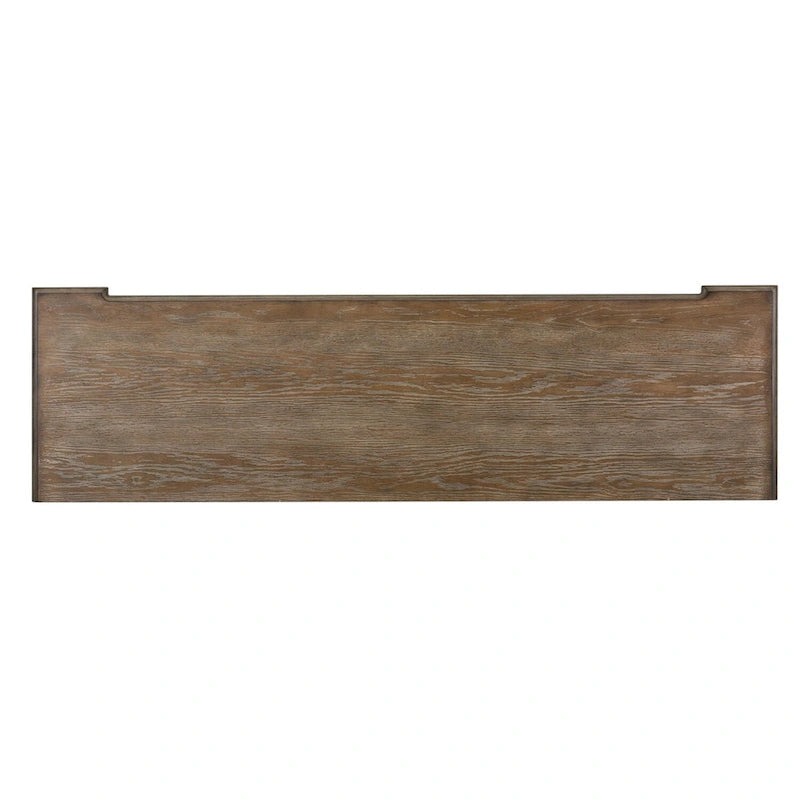 7-Drawer Dresser – Antique White & Weathered Brown Finish