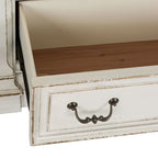 7-Drawer Dresser – Antique White & Weathered Brown Finish