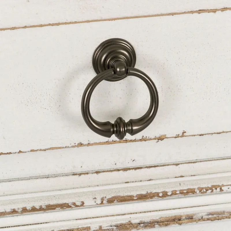 7-Drawer Dresser – Antique White & Weathered Brown Finish