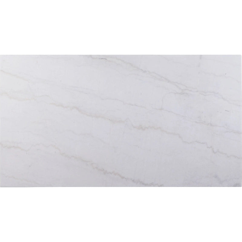Rectangular Marble-Top Dining Table with Trestle Base