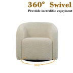 360 Degree Swivel Barrel Accent Chair (Set of 2)