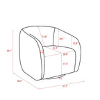 360 Degree Swivel Barrel Accent Chair (Set of 2)