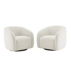 360 Degree Swivel Barrel Accent Chair (Set of 2)