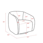 360 Degree Swivel Barrel Accent Chair (Set of 2)