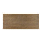 59" Wood and Metal Writing Desk with Drawer