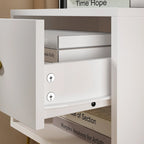 1-Drawer Nightstand with Open Shelf