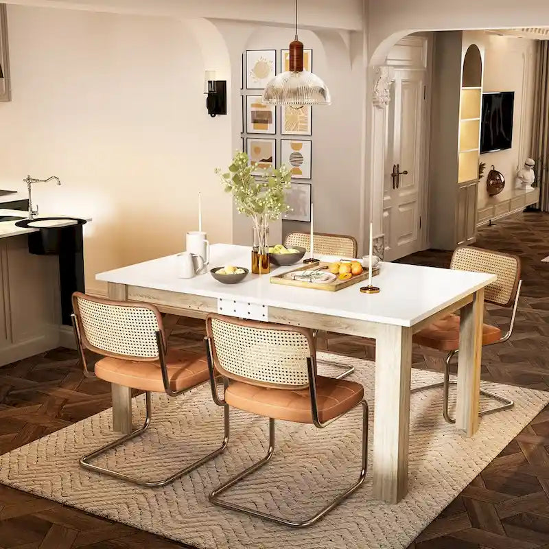 Extendable Dining Table for 4 to 6 People