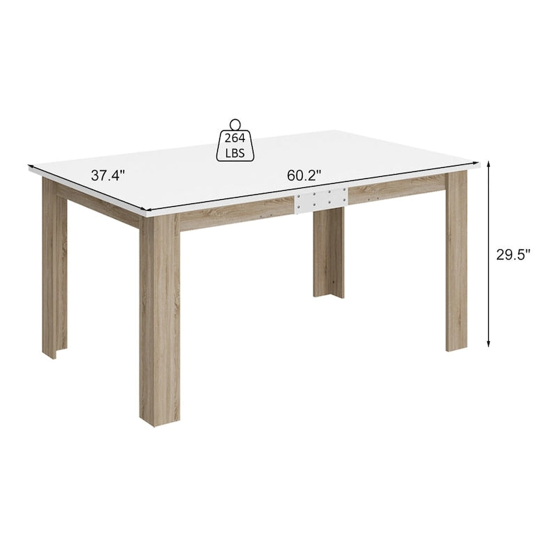 Extendable Dining Table for 4 to 6 People