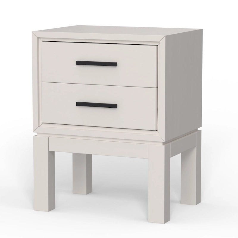2-Drawer Nightstand with Felt-Lined Drawers