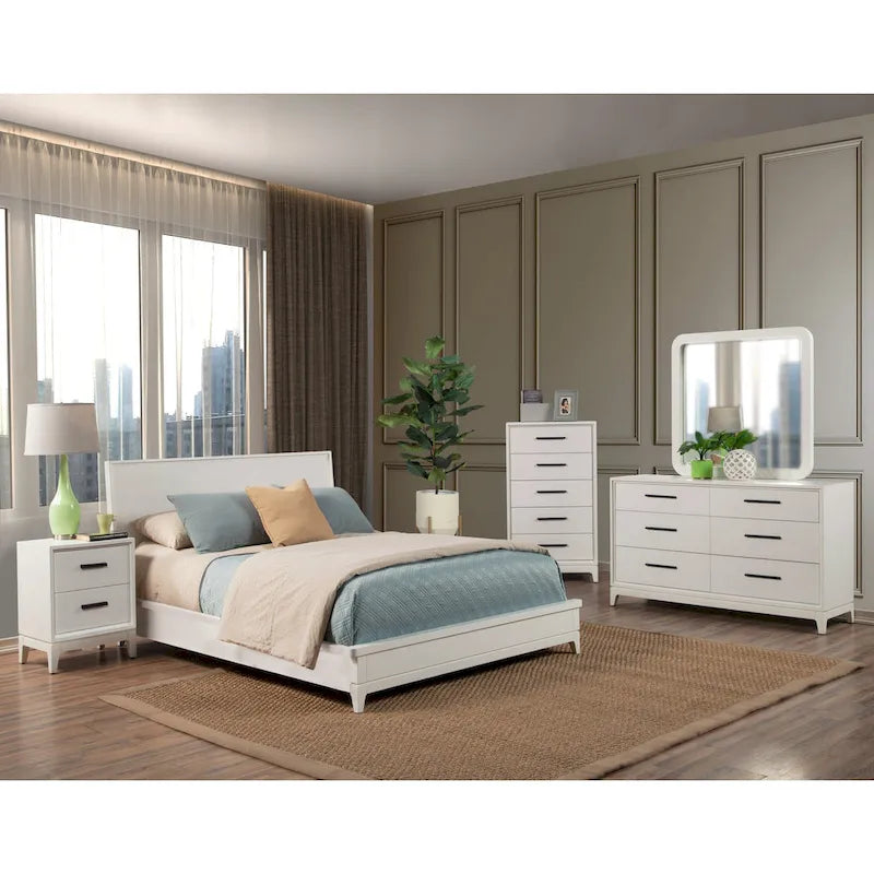 2-Drawer Nightstand with Felt-Lined Drawers