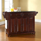 Crosley Alexandria Granite Top Full Size Kitchen Island/Cart - 51.5 W x 18 D x 34 H