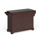 Granite Top Full Size Kitchen Island with Storage - 51.5 W x 18 D x 34 H