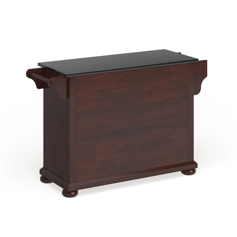 Granite Top Full Size Kitchen Island with Storage - 51.5 W x 18 D x 34 H