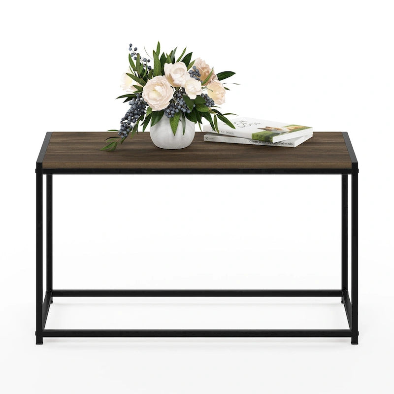 Modern Living Coffee Table with Metal Frame