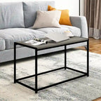 Modern Living Coffee Table with Metal Frame